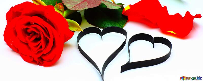 Two loving hearts background №16854