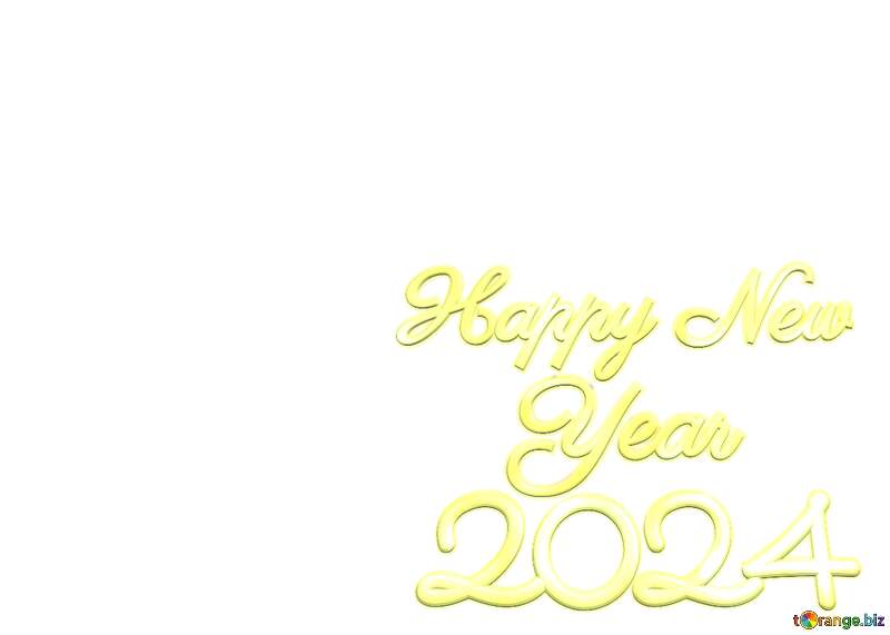 Happy New Year 2024 funny lettering №56243