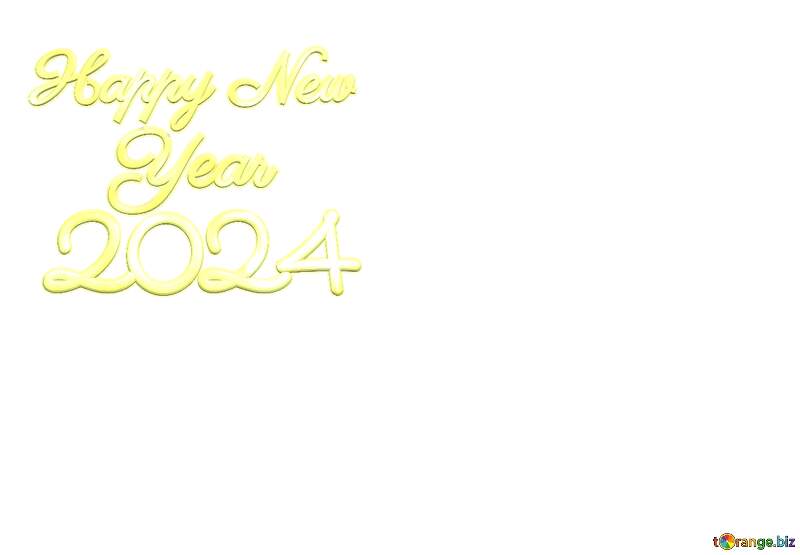 Happy New Year 2024 lettering art text №56243
