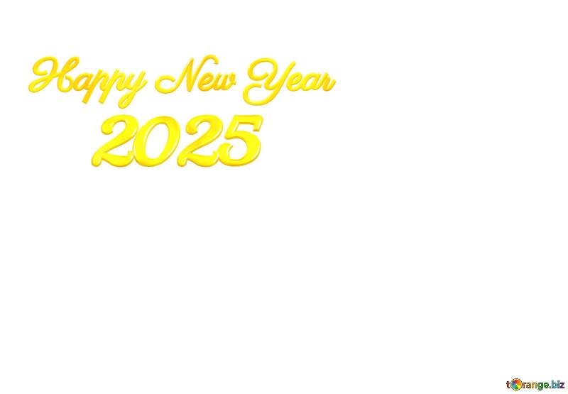 Happy New Year 2025 lettering art text №56780