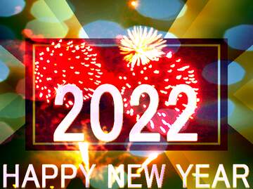 FX №233643 happy new year 2022 business Shiny Fireworks background