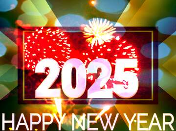 FX №233643 happy new year 2025 business Shiny Fireworks background