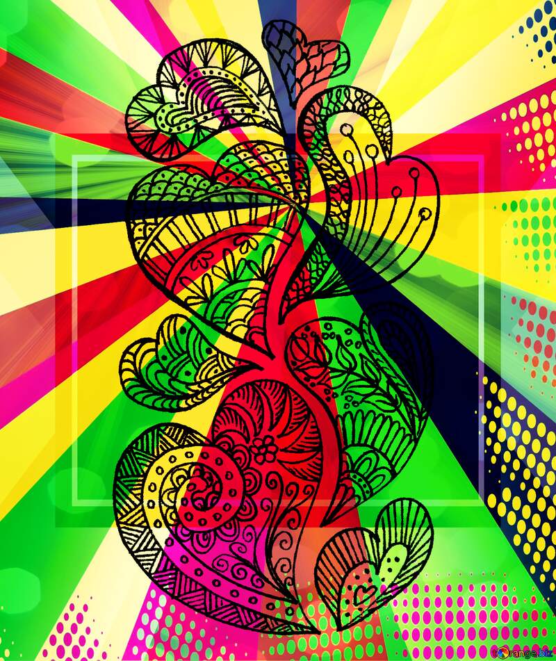 art graphics fractal art painting banner design №56196