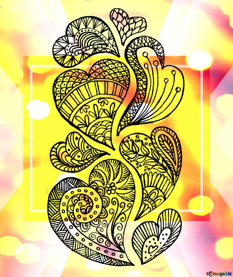 art graphics fractal art painting banner design bokeh background №56196