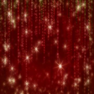 FX №234333 matrix red  holiday background twinkling stars