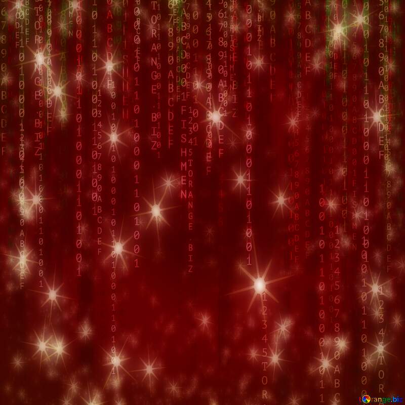 matrix red  holiday background twinkling stars №49671