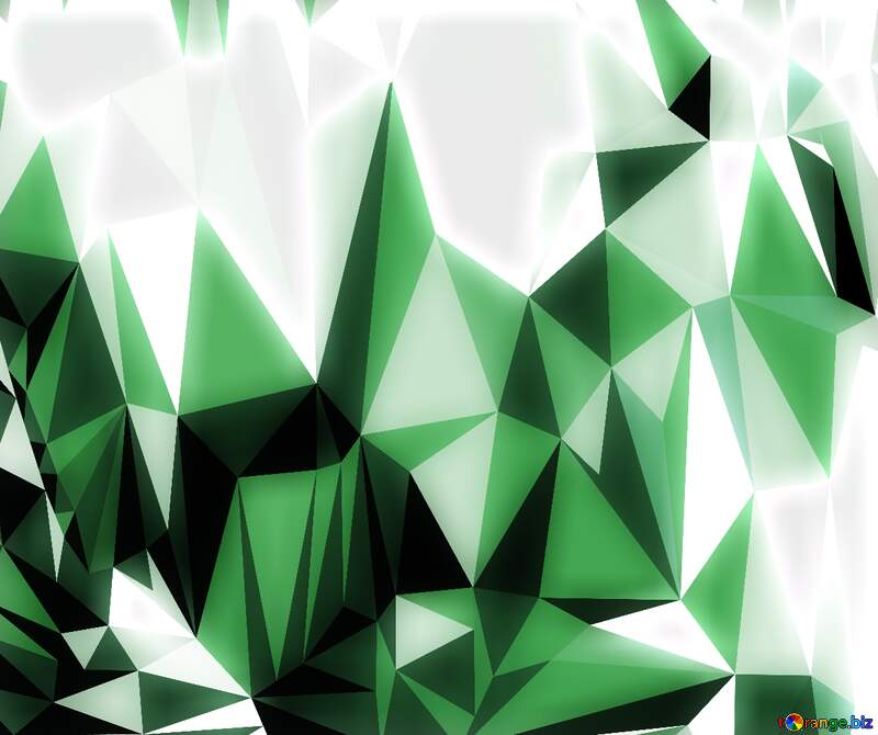 Polygon green  background №51583