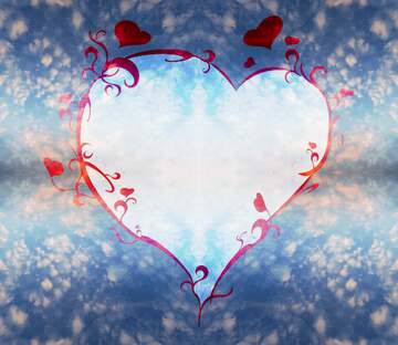 FX №239124 LOVE sky background