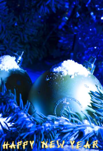 FX №24301 Blue Christmas card for free