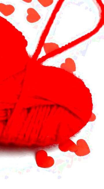FX №24996 Valentine card red heart