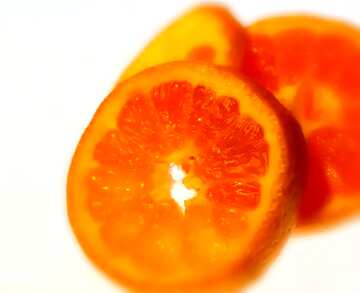 FX №26443 Sliced ​​tangerine blur frame