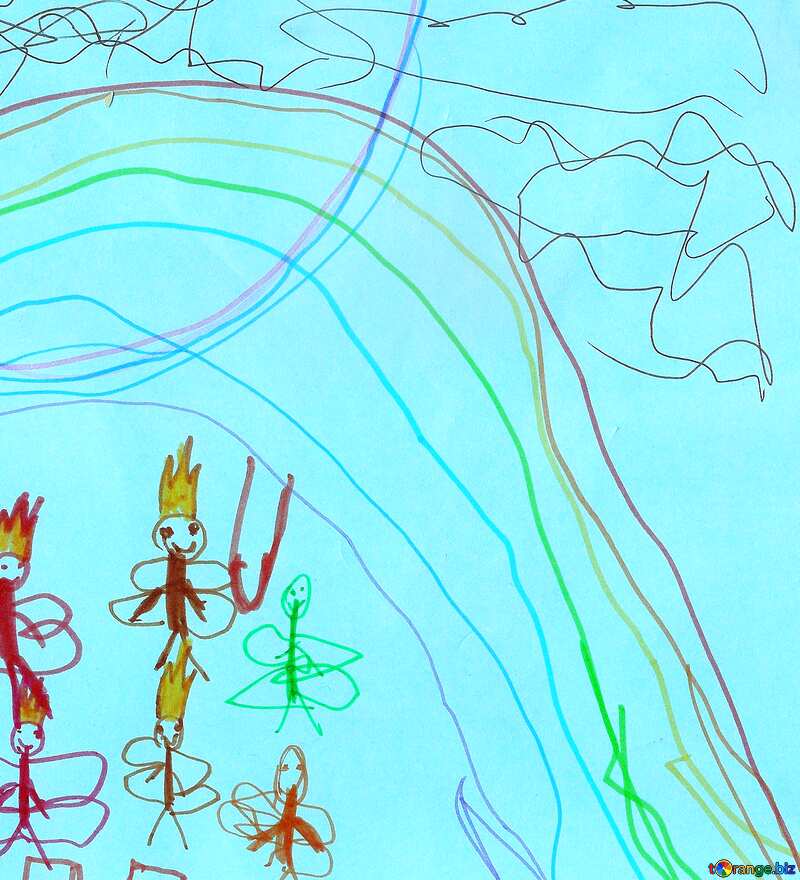 Fairyland. Children drawing. №18716
