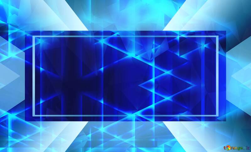 Blue  template banner background neon glow №54760