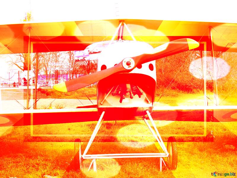 Retro plane  aviator background №26091