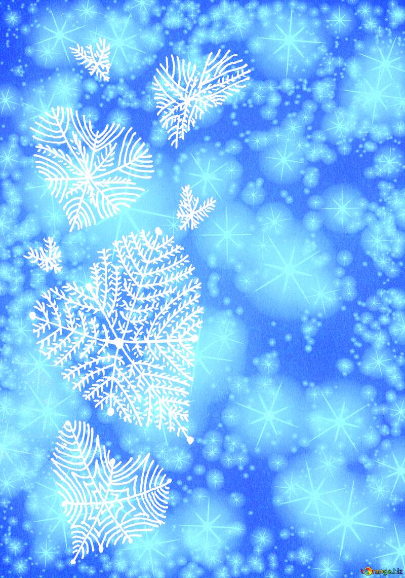 Winter hearts background №56186