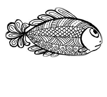 FX №262488 hand draw fish