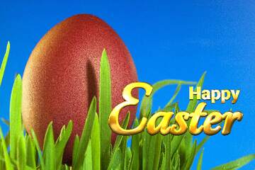 FX №262507 Happy Easter Egg Blue background