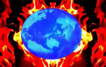 FX №262397 world earth fire background global