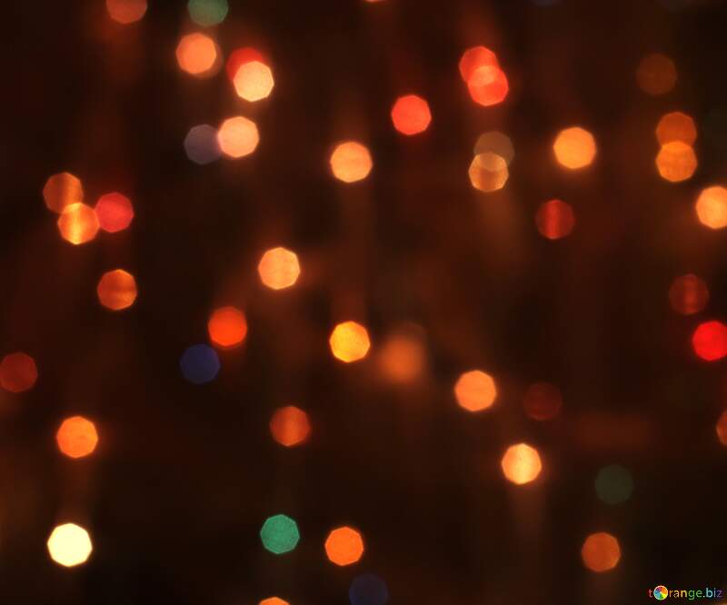 Background of Christmas lights on night №24607