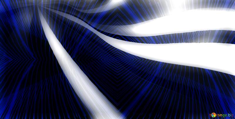 Blue white Lights lines curves pattern dark №56262
