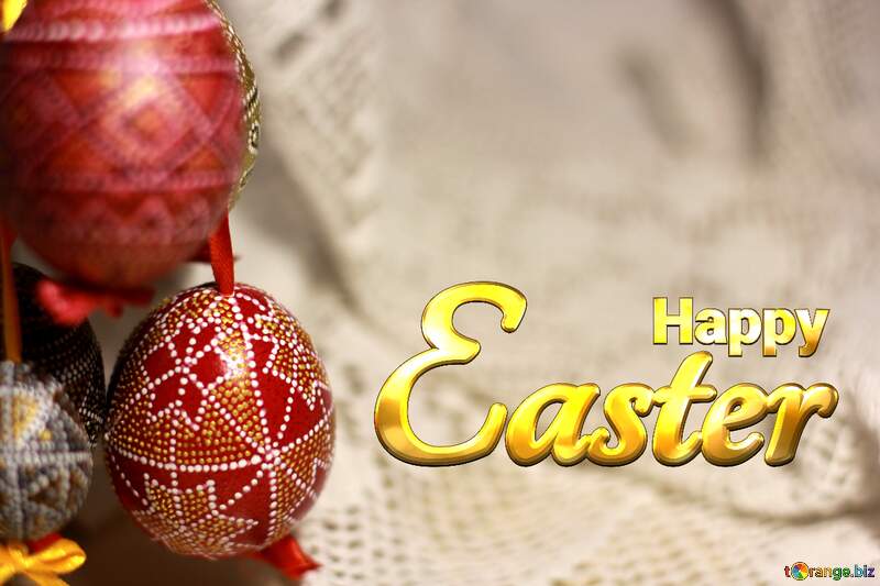 Happy Easter eggs background №29718
