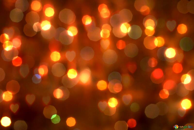 Red Christmas lights Background №24607