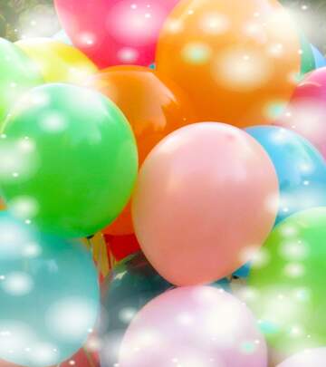 FX №263595 Radiant Reflections  balloons background