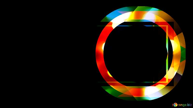 Cybernetic  Rainbow circle template №54776