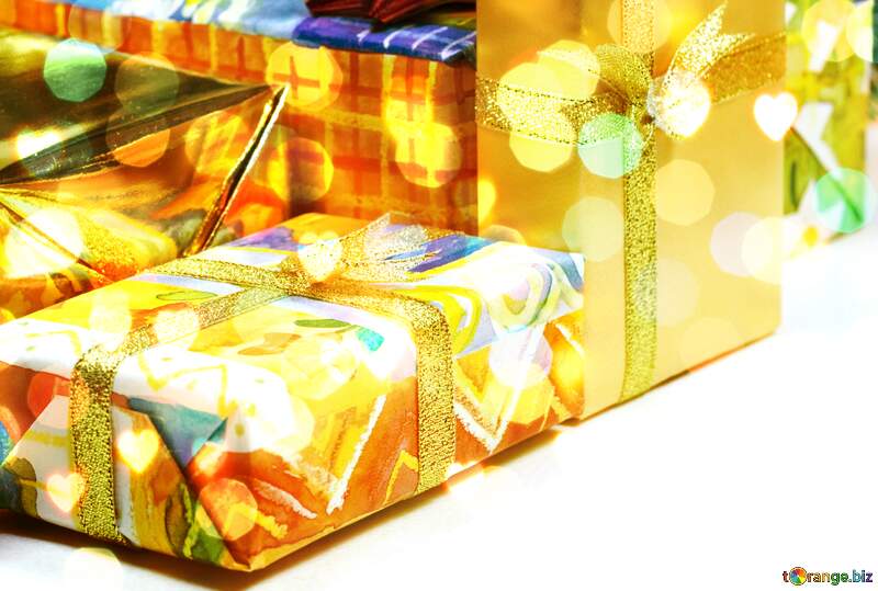 Gifts bokeh background №6731