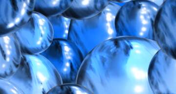 FX №264244 Blue  Glass Spheres