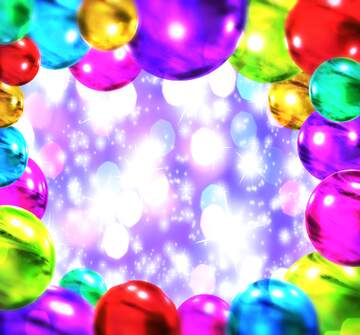FX №264217 congratulations Balloons  bright twinkling background