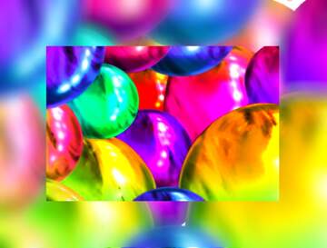 FX №264253 Glowing Glass Balloons Background
