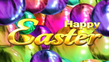 FX №264257 Happy Easter Rainbow Balloons