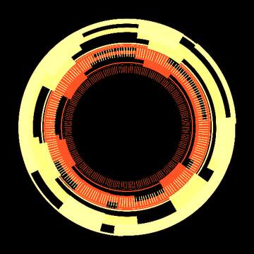 FX №264189 inverse digital frame png transparent