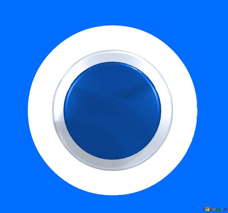 Blue Silver button №56299