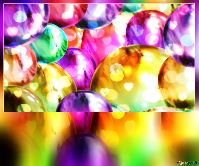 Colorful Glass Baubles memes background №56366