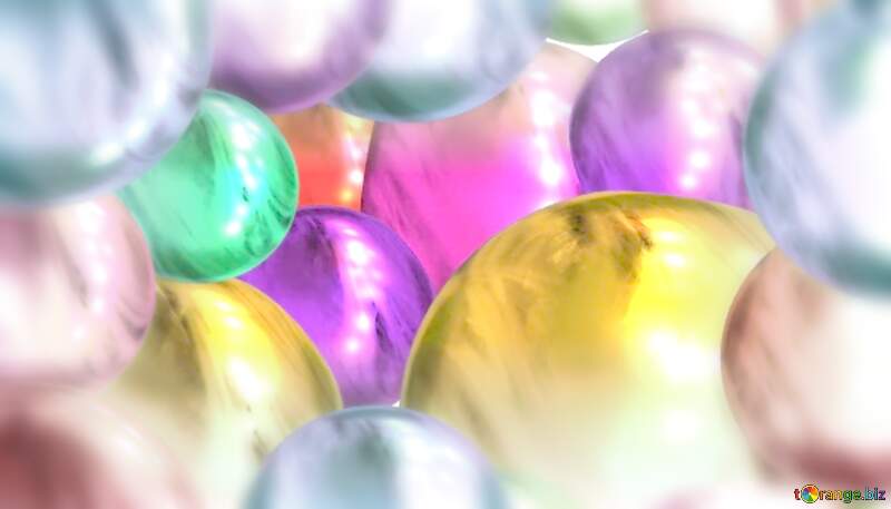 Pastel colors  Glass Spheres №56366