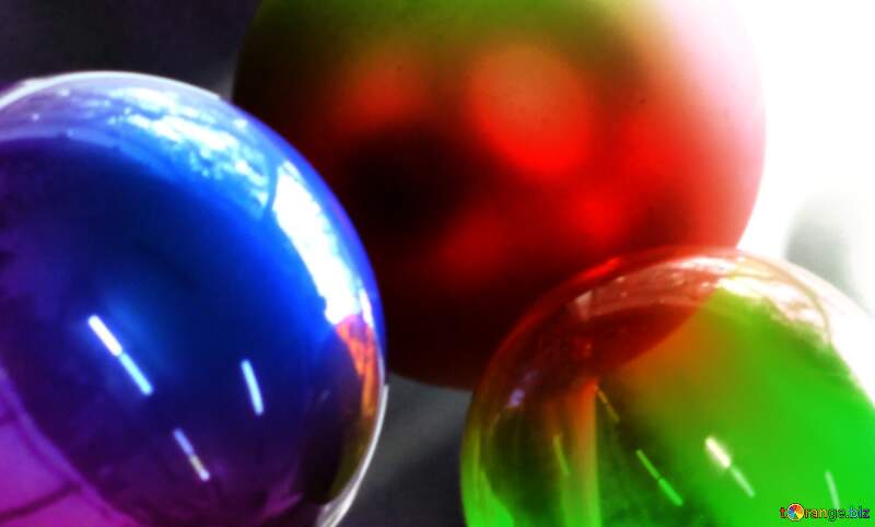Rainbow Reflections: Colorful Glass Balls for Congratulating in Style №49493