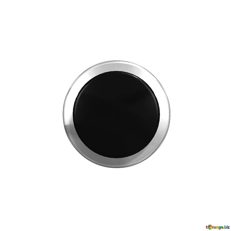 Silver Black button  transparent png №56299
