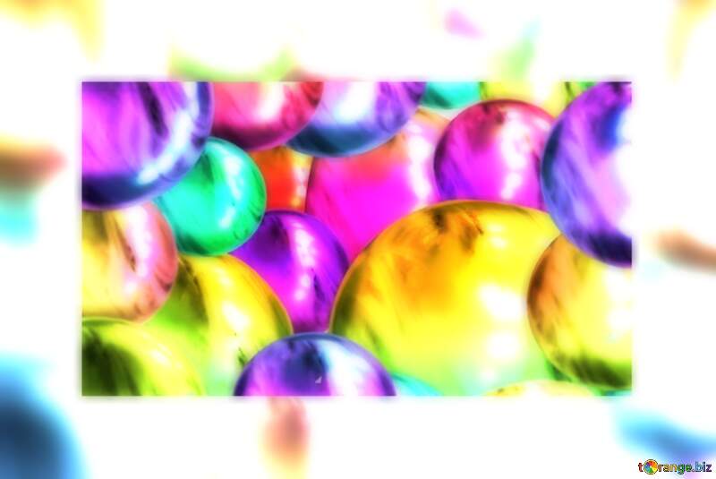 Sparkling Glass Balloons background №56366