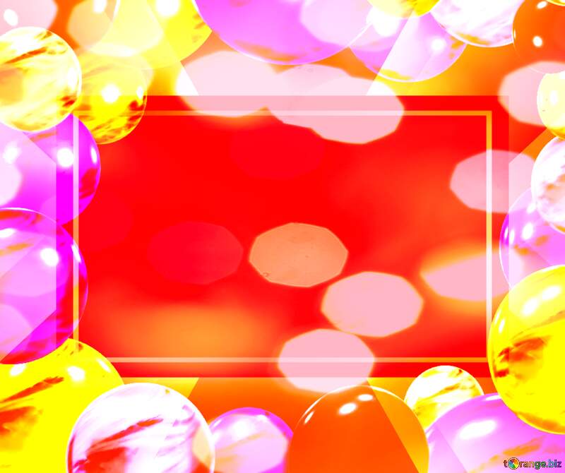 Stained Glass Balls  congratulations layout template №56364