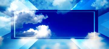FX №265704 Aloft in Azure: Sky Blue Background