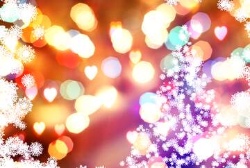 FX №265681 Glistening Snowflakes: Christmas Aesthetic Background Fantasy