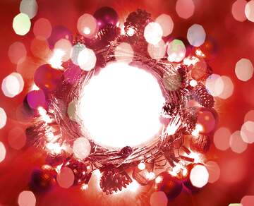 FX №265258 Holiday Harmony Hoop Christmas wreath