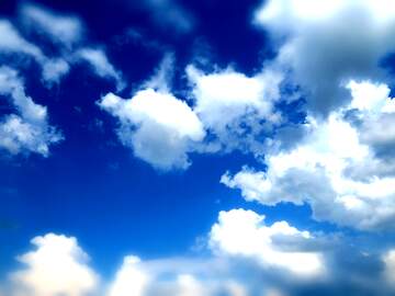 FX №265721 Skyward Beauty: Blue Cloud Background