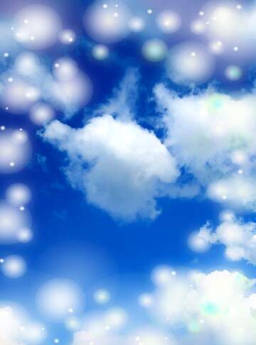 FX №265702 Skyward Canopy: Blue Cloud Background