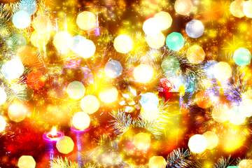 FX №265775 Sparkling Holiday Winter Christmas Scene