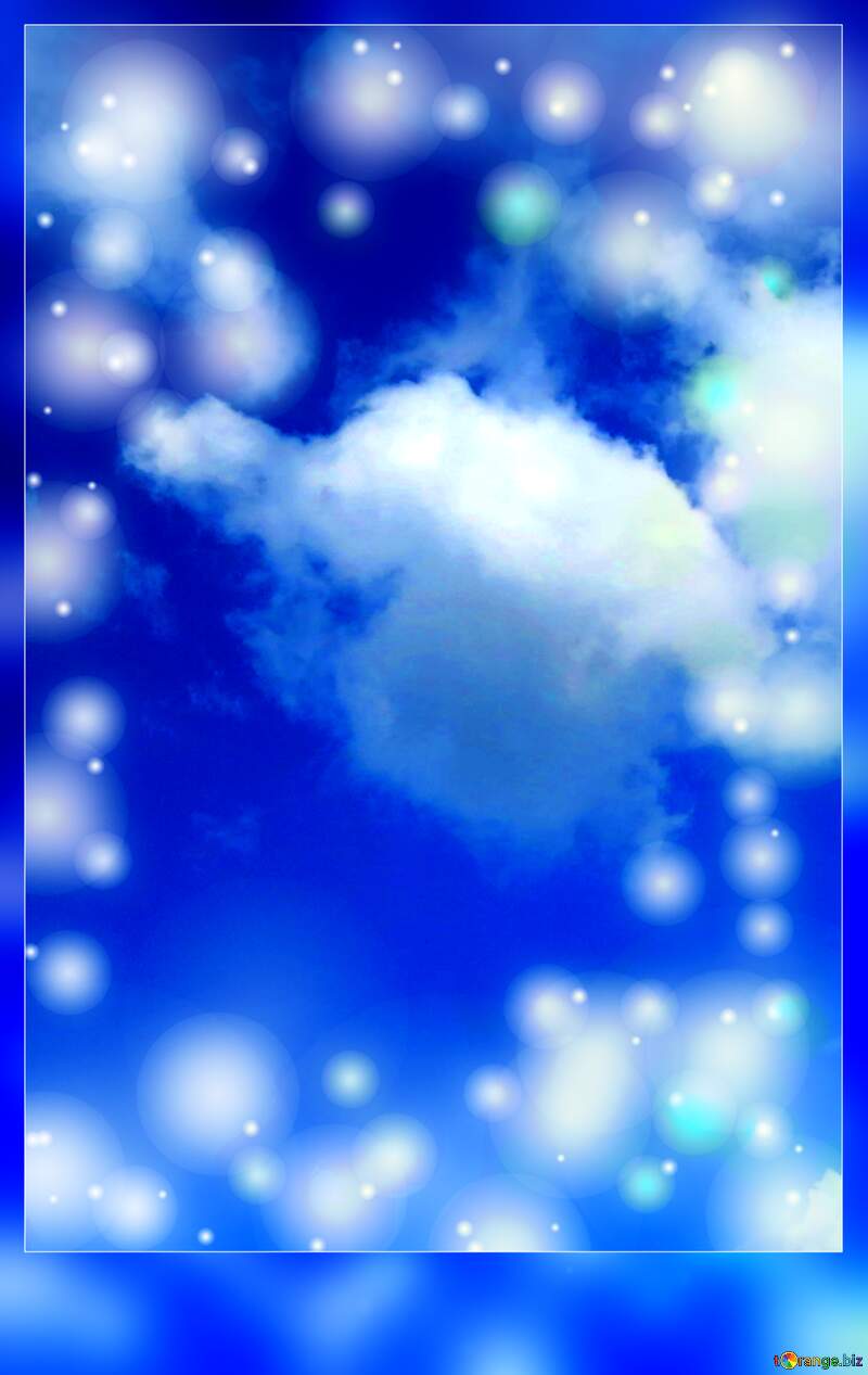 Azure Skies: Blue Cloud Background №27375