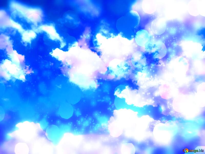 Blue Sky Dreamscape with Clouds №27375