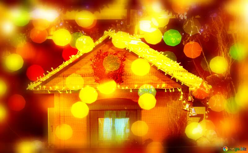christmas house Event Posters background №54059